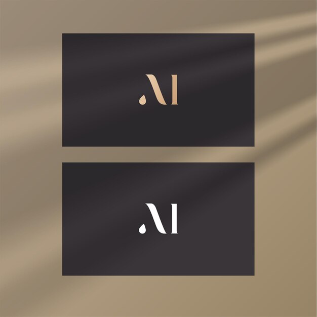 Imagen vectorial del diseño del logotipo Al