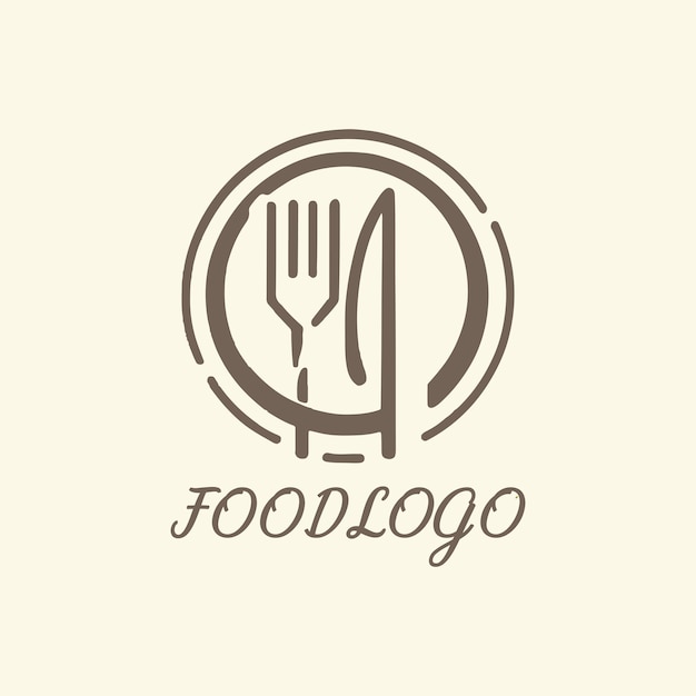 imagen vectorial de diseño de logotipo de alimentos