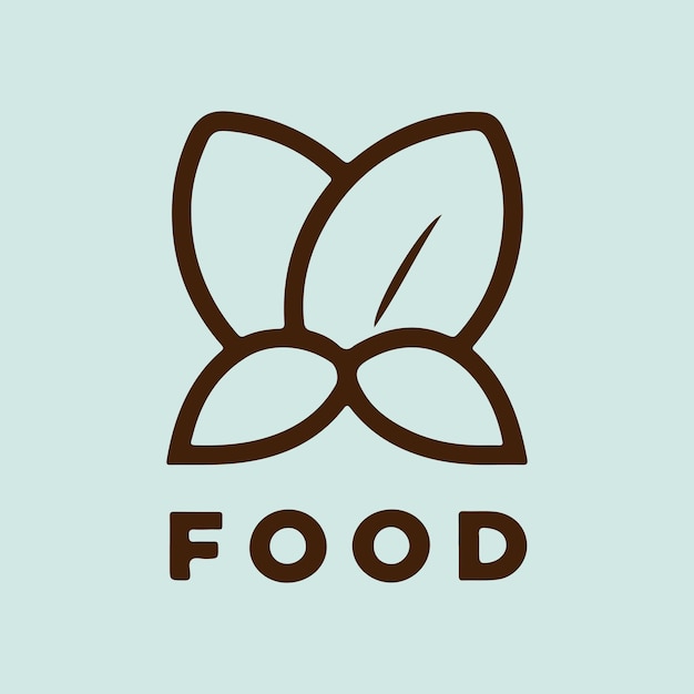 imagen vectorial de diseño de logotipo de alimentos