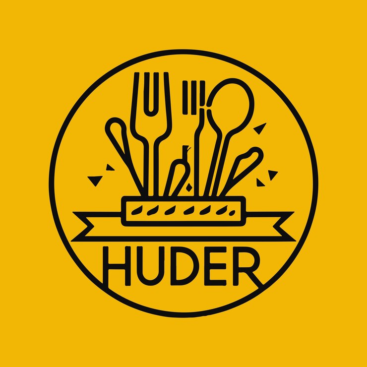 Imagen vectorial del diseño del logotipo de los alimentos