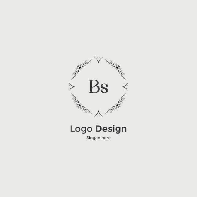 Imagen vectorial del diseño del logotipo de Bs