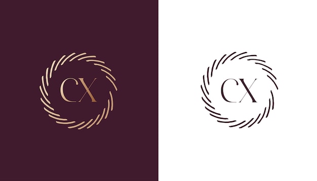 Imagen vectorial del diseño del logotipo Cx