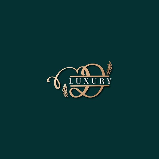 Imagen vectorial de diseño de logotipo D