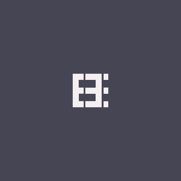 Imagen vectorial del diseño del logotipo de EE