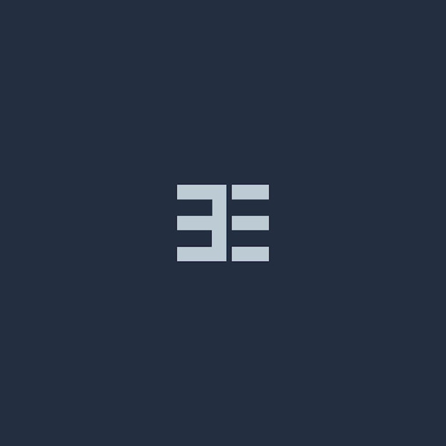 Imagen vectorial del diseño del logotipo de EE