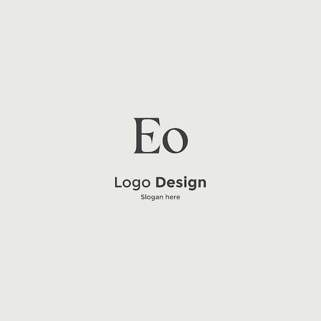 Imagen vectorial del diseño del logotipo de Eo