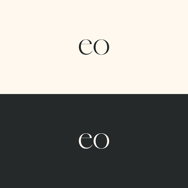 Imagen vectorial del diseño del logotipo de Eo