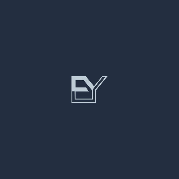 Imagen vectorial del diseño del logotipo de EY