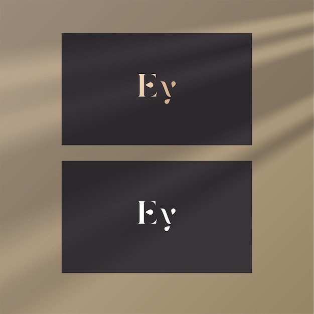 Imagen vectorial del diseño del logotipo de EY