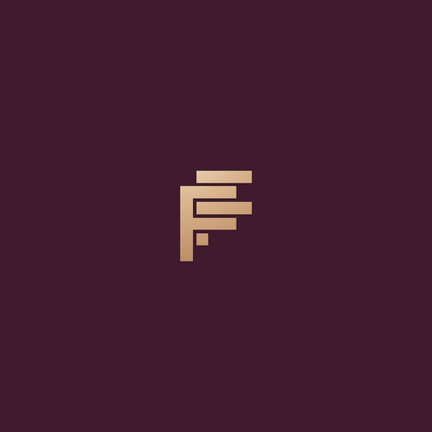 Imagen vectorial del diseño del logotipo de FF