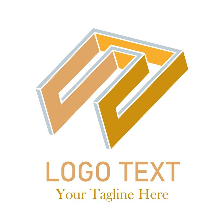 Vector imagen vectorial del diseño del logotipo de forma geométrica
