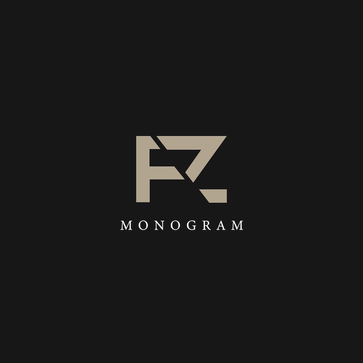 Vector imagen vectorial del diseño del logotipo de fz