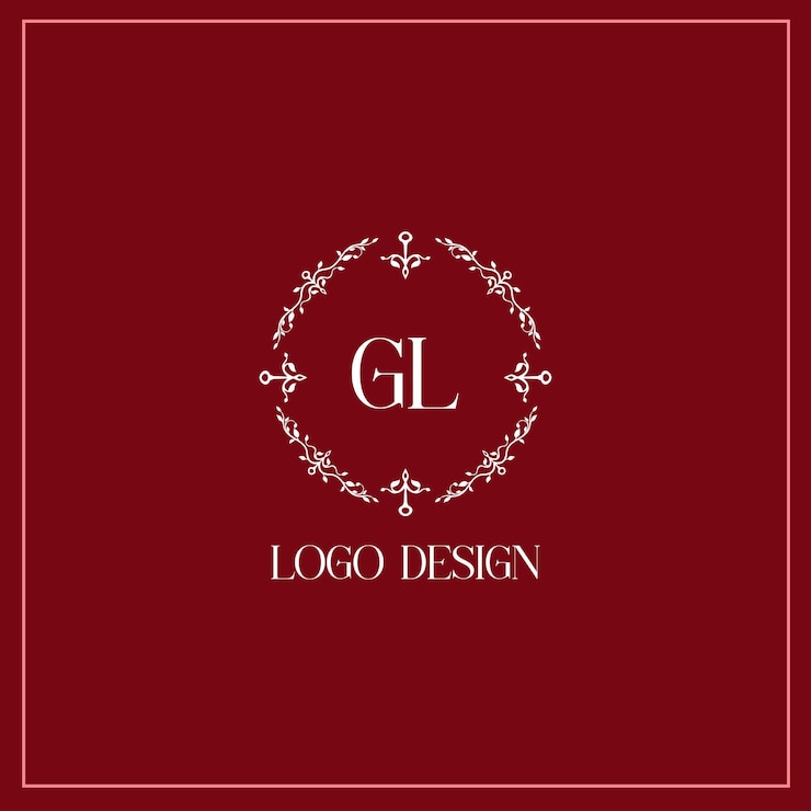 Vector imagen vectorial de diseño de logotipo gl