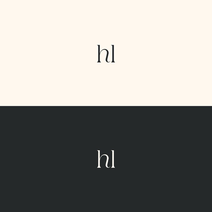 Vector imagen vectorial del diseño del logotipo de hl