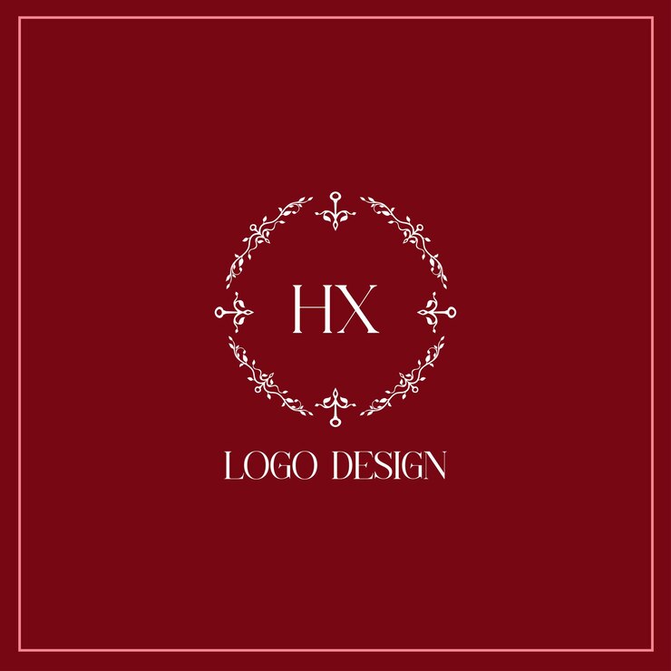 Vector imagen vectorial del diseño del logotipo hx