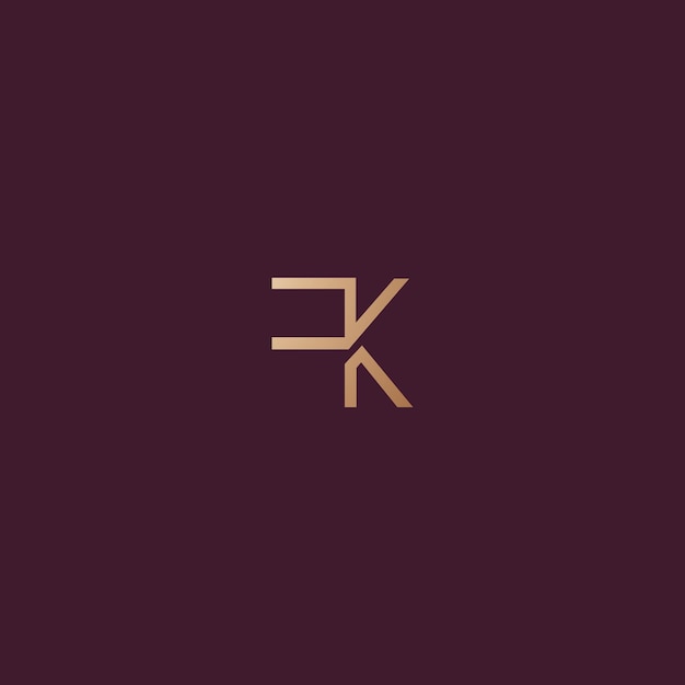Imagen vectorial del diseño del logotipo de KF