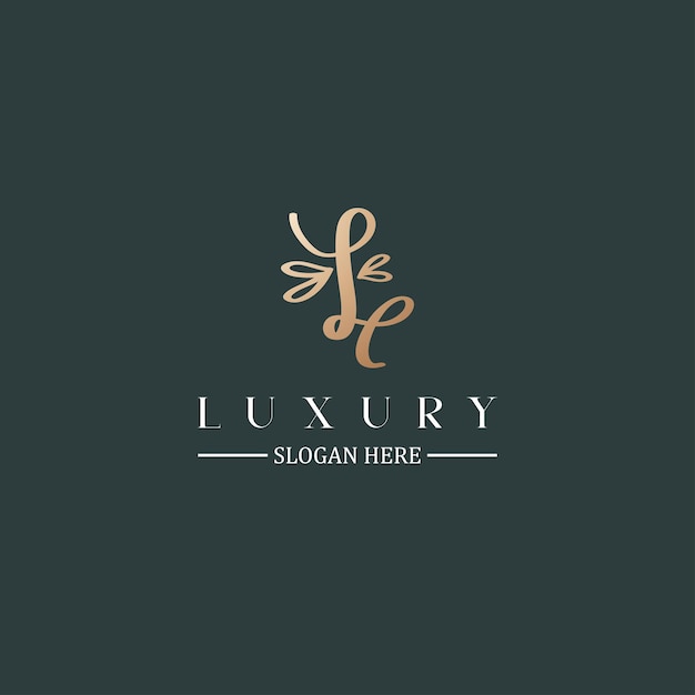 Imagen vectorial del diseño del logotipo L