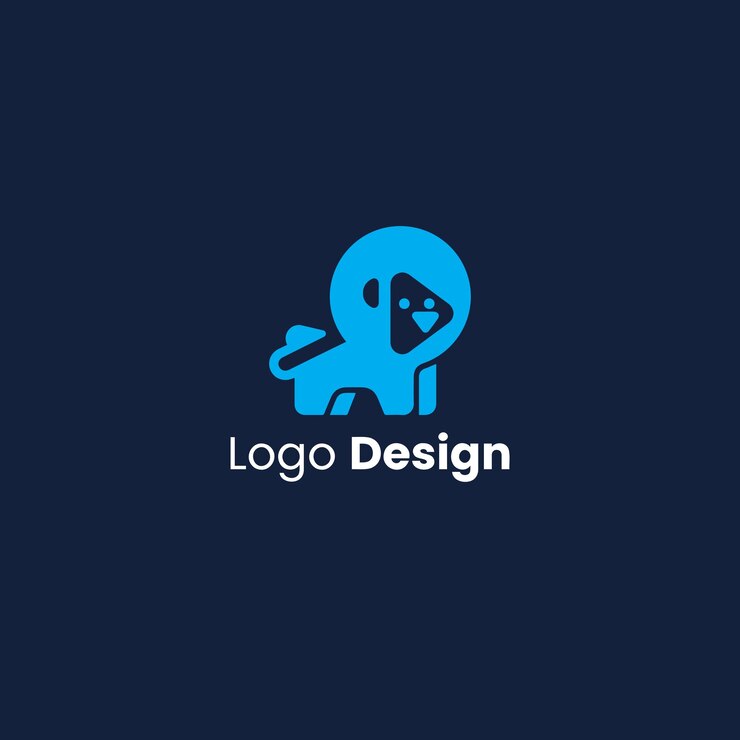 Vector imagen vectorial del diseño del logotipo del león