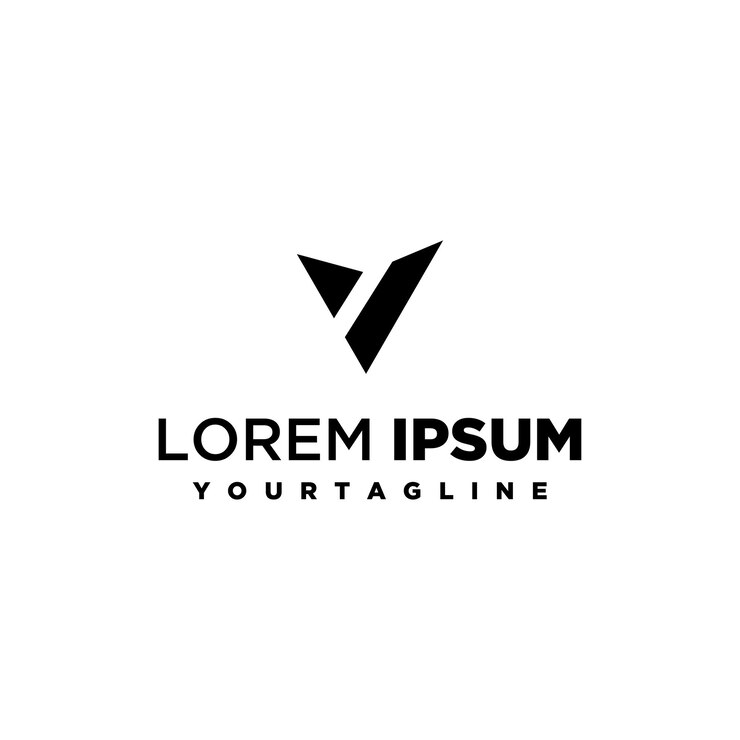 Vector imagen vectorial de diseño de logotipo de letra v