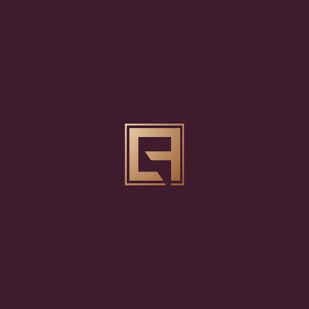 Imagen vectorial del diseño del logotipo de LF