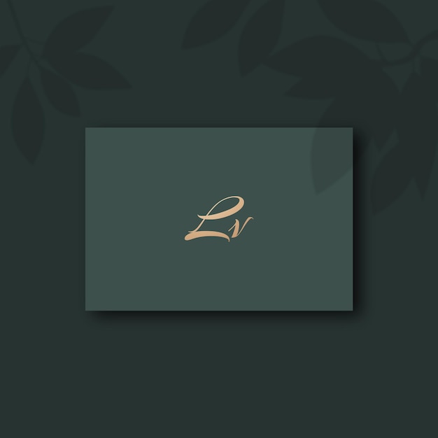 Imagen vectorial del diseño del logotipo Lv