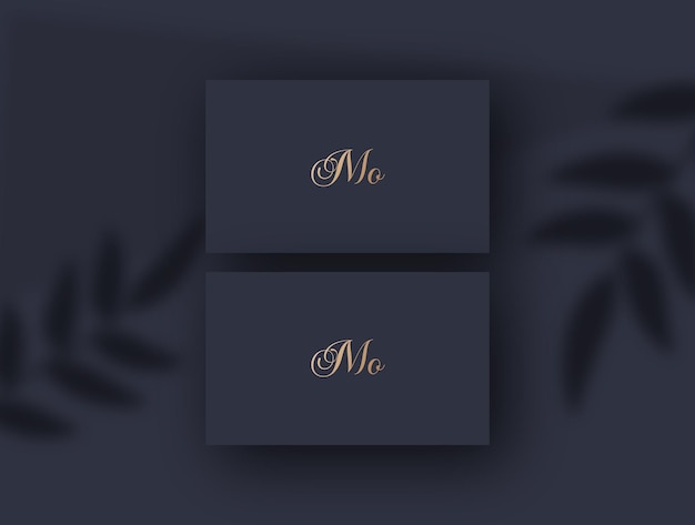 Vector imagen vectorial del diseño del logotipo mo