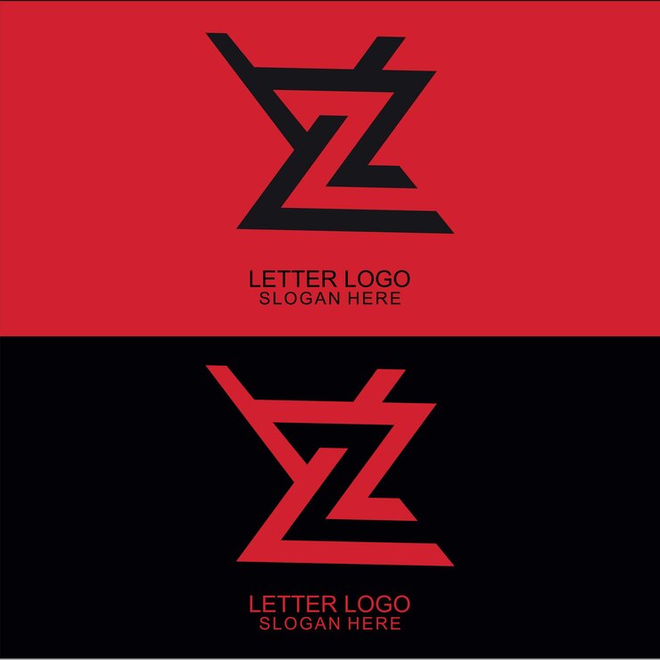 Vector imagen vectorial de diseño de logotipo de monograma yz de lujo vectorial