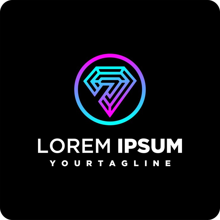 Vector imagen vectorial de diseño de logotipo número 7