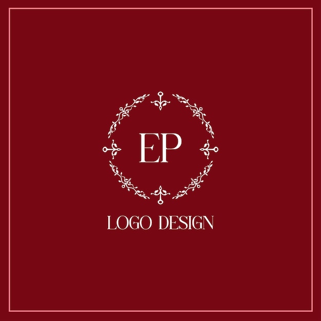 Imagen vectorial del diseño del logotipo del PE