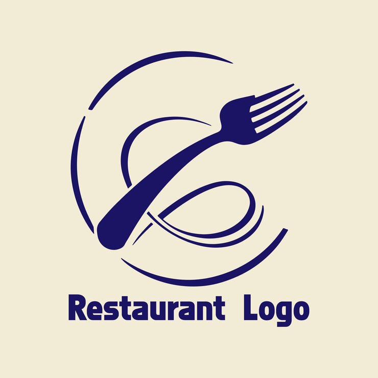 Imagen vectorial del diseño del logotipo del restaurante