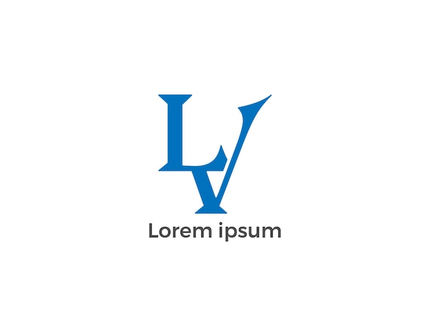 Imagen vectorial de diseño de logotipo vl vectorial