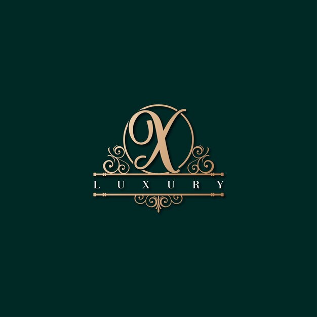 Imagen vectorial de diseño de logotipo X