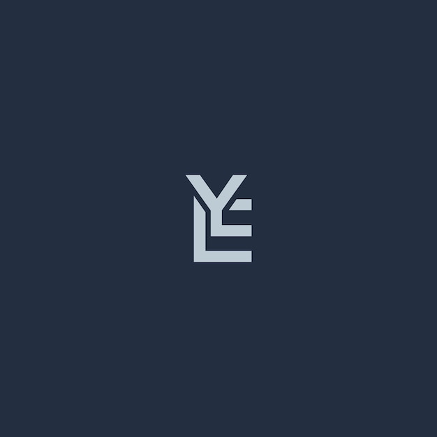 Imagen vectorial del diseño del logotipo de YE