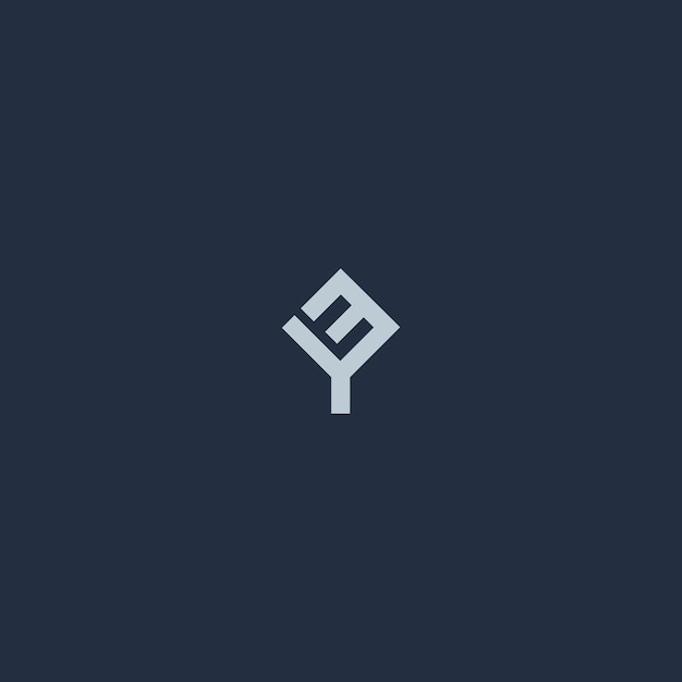 Imagen vectorial del diseño del logotipo de YE