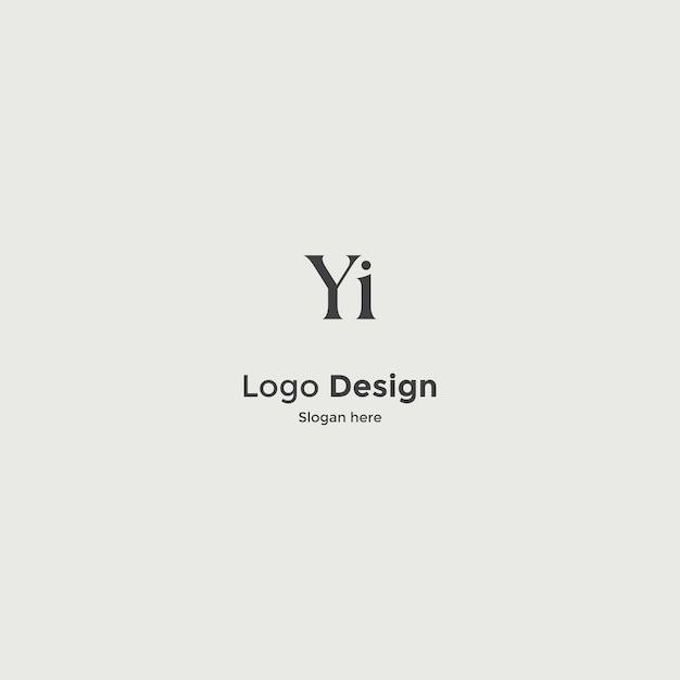 Imagen vectorial del diseño del logotipo de YI