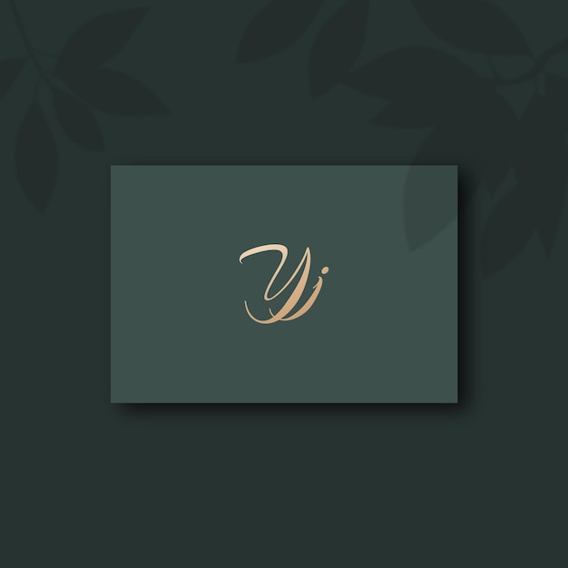 Imagen vectorial del diseño del logotipo Yj