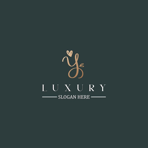 Imagen vectorial del diseño del logotipo Y