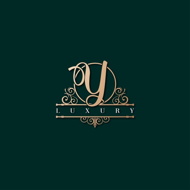 Imagen vectorial del diseño del logotipo Y