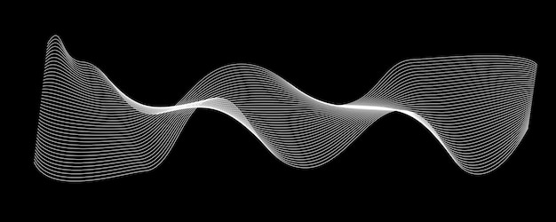 Imagen vectorial de diseño de ondas para decoración de diseño gráfico o diseño de telón de fondo