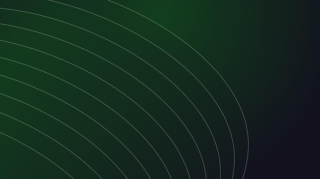 Imagen vectorial de diseño de papel tapiz de fondo abstracto verde oscuro con línea curva para la presentación