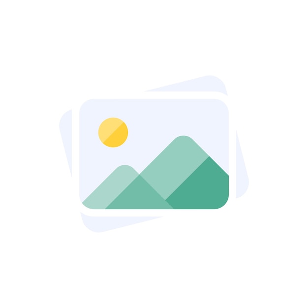 imagen vectorial e icono de imagen en diseño plano