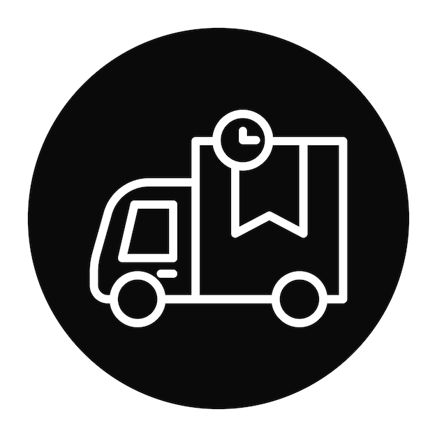 Imagen vectorial estándar del icono de envío Se puede utilizar para la tienda web
