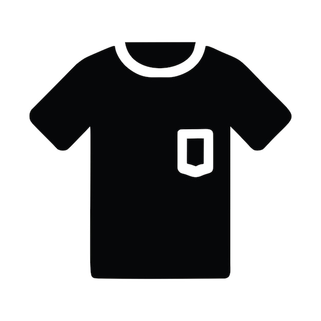 Imagen vectorial de estilo de pictograma de icono de camisa minimalista