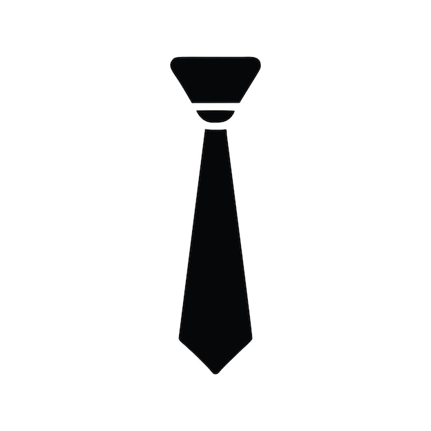 Imagen vectorial de estilo de pictograma de icono de corbata minimalista