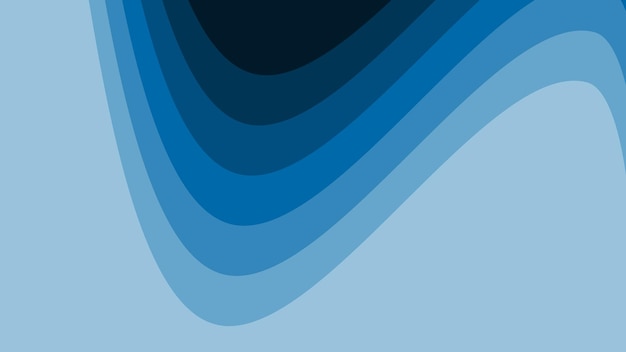 Imagen vectorial de fondo abstracta cortada en papel azul para telón de fondo o presentación