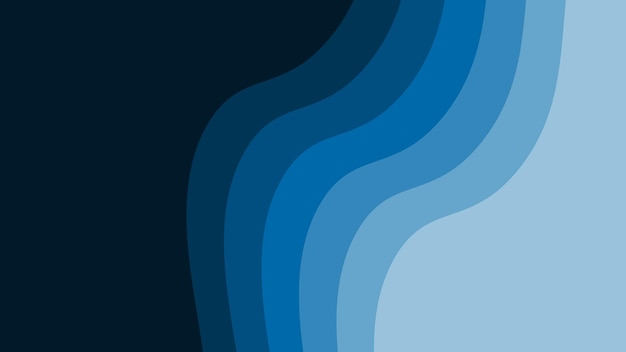 Imagen vectorial de fondo abstracta cortada en papel azul para telón de fondo o presentación