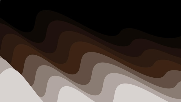 Imagen vectorial de fondo abstracta cortada en papel marrón