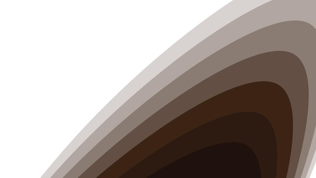 Imagen vectorial de fondo abstracta cortada en papel marrón