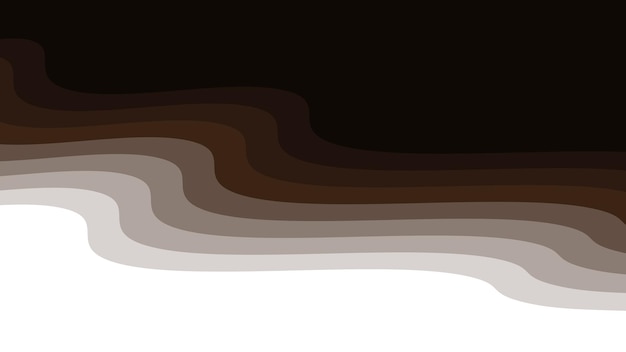 Imagen vectorial de fondo abstracta cortada en papel marrón