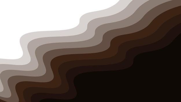 Imagen vectorial de fondo abstracta cortada en papel marrón